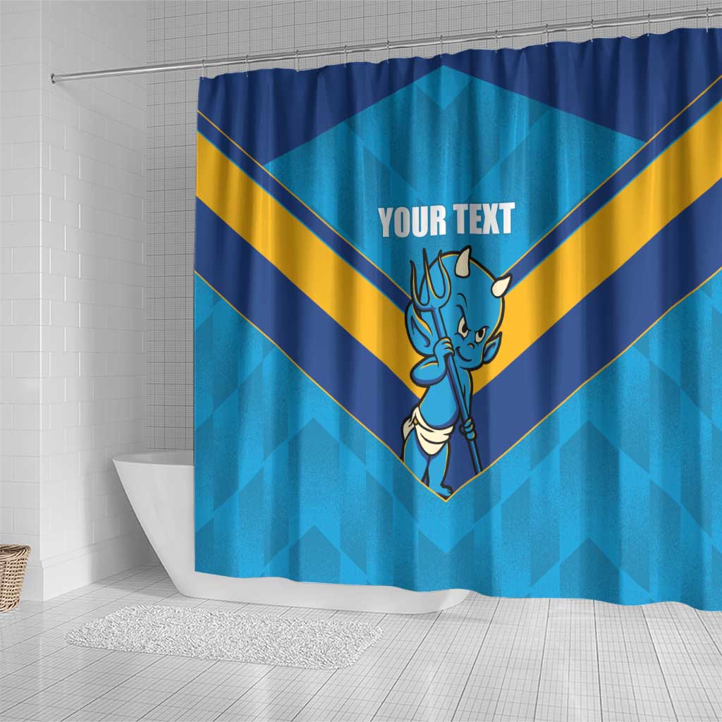 Norths Rugby Custom Shower Curtain Go Devils Mascot Sporty Style - Aussie Hoodie