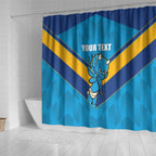 Norths Rugby Custom Shower Curtain Go Devils Mascot Sporty Style - Aussie Hoodie