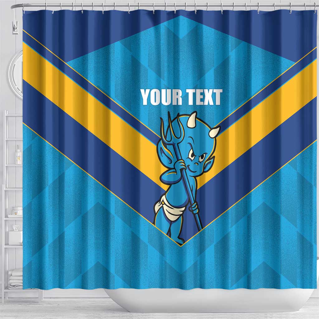 Norths Rugby Custom Shower Curtain Go Devils Mascot Sporty Style - Aussie Hoodie