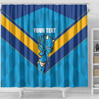 Norths Rugby Custom Shower Curtain Go Devils Mascot Sporty Style - Aussie Hoodie