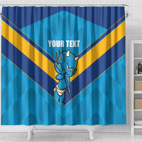 Norths Rugby Custom Shower Curtain Go Devils Mascot Sporty Style - Aussie Hoodie