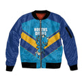 Norths Rugby Custom Sleeve Zip Bomber Jacket Go Devils Mascot Sporty Style - Aussie Hoodie