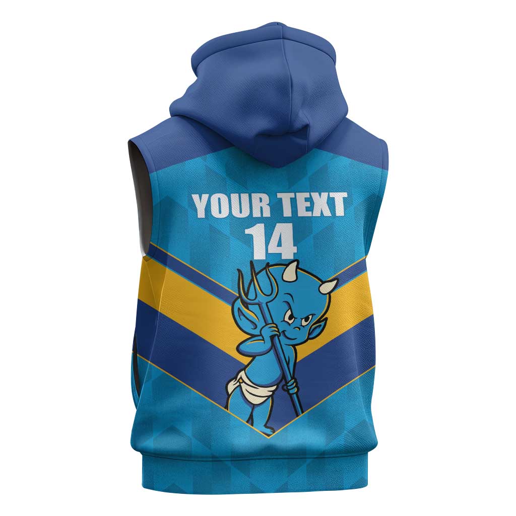 Norths Rugby Custom Sleeveless Hoodie Go Devils Mascot Sporty Style - Aussie Hoodie