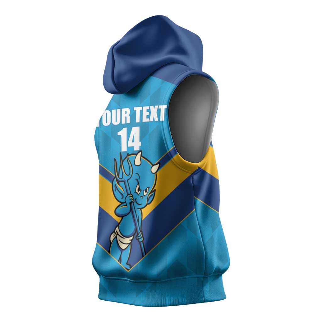 Norths Rugby Custom Sleeveless Hoodie Go Devils Mascot Sporty Style - Aussie Hoodie