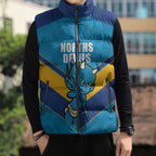 Norths Rugby Custom Sleeveless Puffer Jacket Go Devils Mascot Sporty Style - Aussie Hoodie