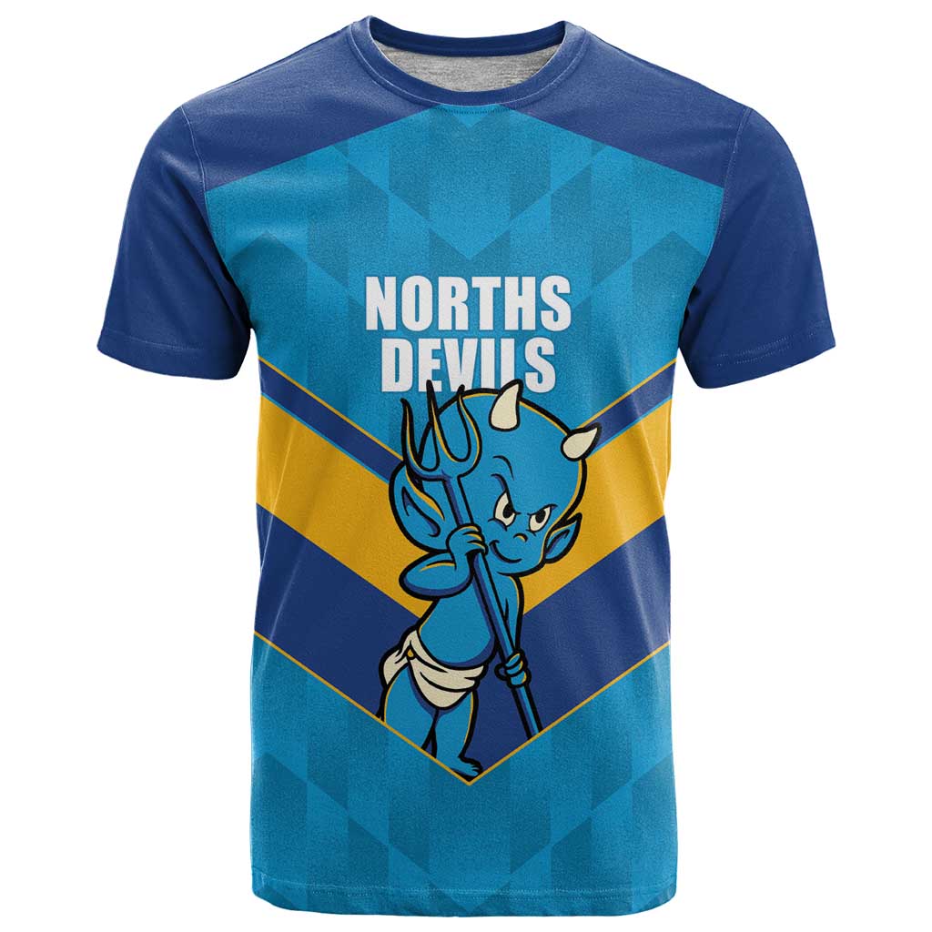 Norths Rugby Custom T Shirt Go Devils Mascot Sporty Style - Aussie Hoodie