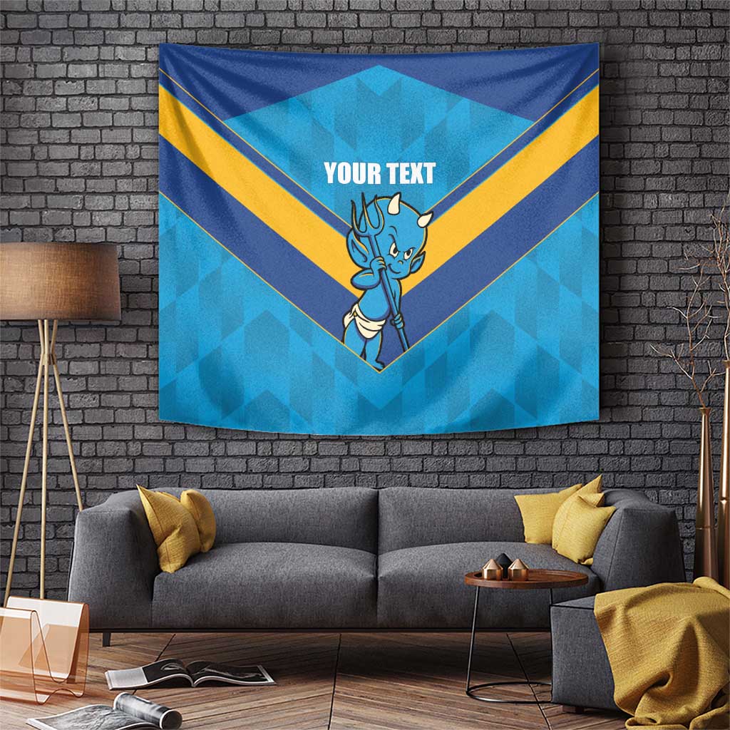Norths Rugby Custom Tapestry Go Devils Mascot Sporty Style - Aussie Hoodie
