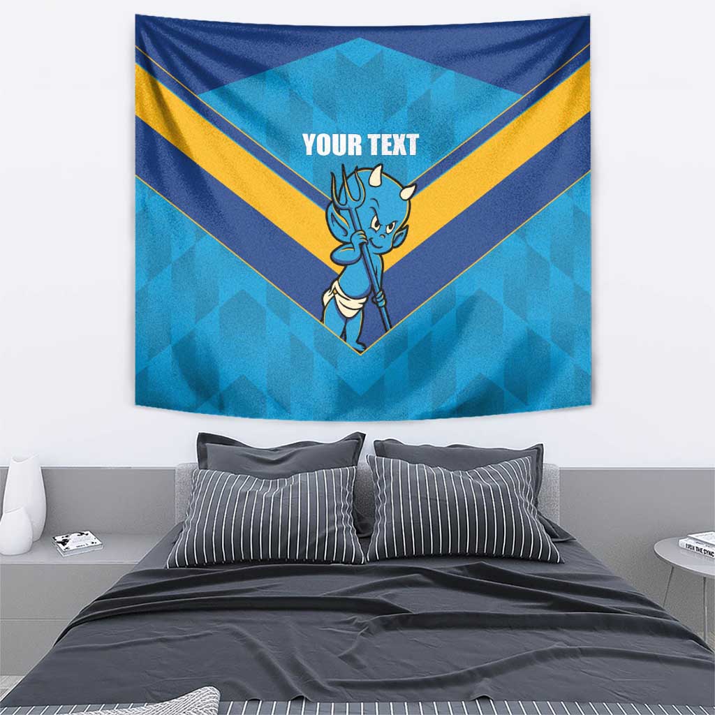 Norths Rugby Custom Tapestry Go Devils Mascot Sporty Style - Aussie Hoodie