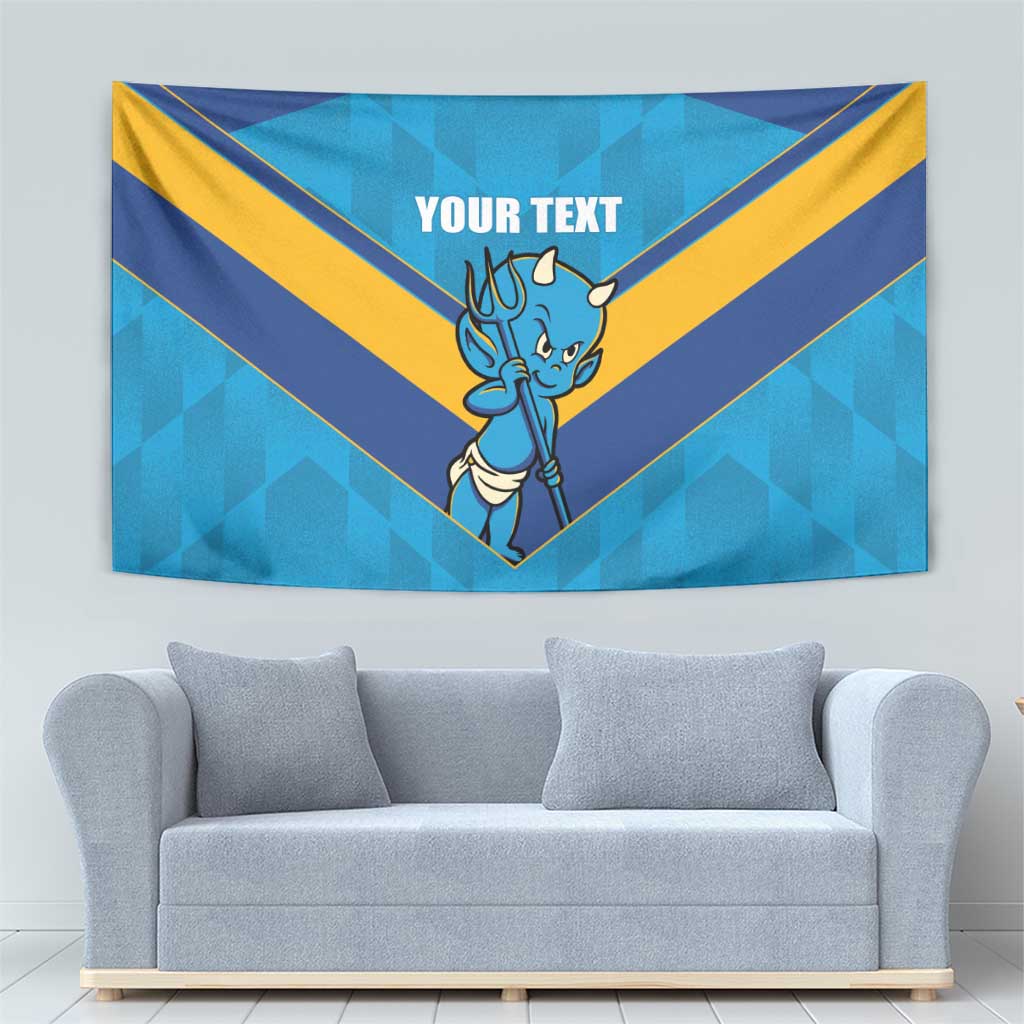 Norths Rugby Custom Tapestry Go Devils Mascot Sporty Style - Aussie Hoodie