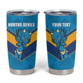 Norths Rugby Custom Tumbler Cup Go Devils Mascot Sporty Style - Aussie Hoodie
