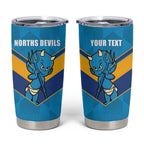 Norths Rugby Custom Tumbler Cup Go Devils Mascot Sporty Style - Aussie Hoodie