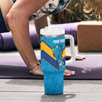 Norths Rugby Custom Tumbler With Handle Go Devils Mascot Sporty Style - Aussie Hoodie