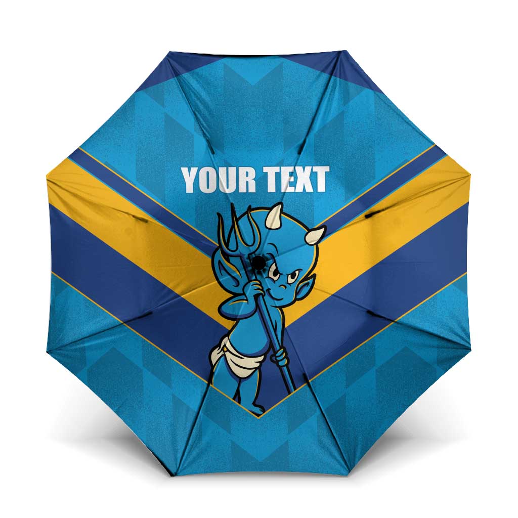 Norths Rugby Custom Umbrella Go Devils Mascot Sporty Style - Aussie Hoodie