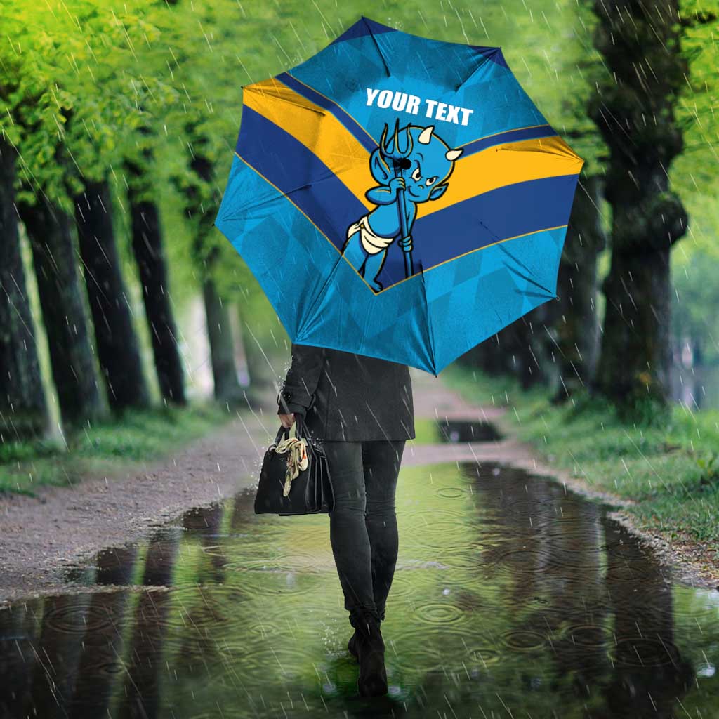 Norths Rugby Custom Umbrella Go Devils Mascot Sporty Style - Aussie Hoodie