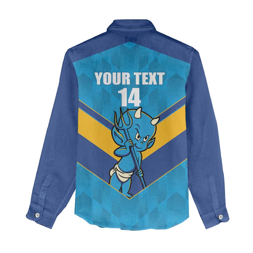 Norths Rugby Custom Women Casual Shirt Go Devils Mascot Sporty Style - Aussie Hoodie