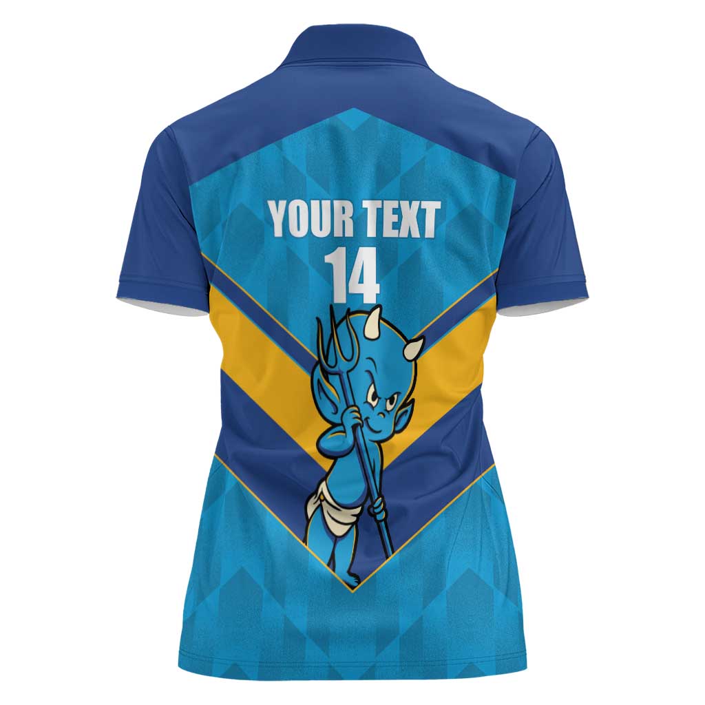 Norths Rugby Custom Women Polo Shirt Go Devils Mascot Sporty Style - Aussie Hoodie