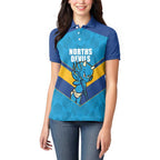 Norths Rugby Custom Women Polo Shirt Go Devils Mascot Sporty Style - Aussie Hoodie