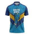 Norths Rugby Custom Zipper Polo Shirt Go Devils Mascot Sporty Style - Aussie Hoodie