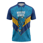 Norths Rugby Custom Zipper Polo Shirt Go Devils Mascot Sporty Style - Aussie Hoodie
