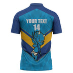 Norths Rugby Custom Zipper Polo Shirt Go Devils Mascot Sporty Style - Aussie Hoodie
