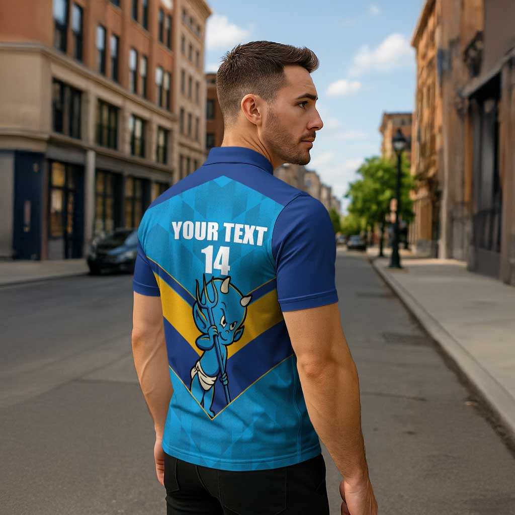 Norths Rugby Custom Zipper Polo Shirt Go Devils Mascot Sporty Style - Aussie Hoodie
