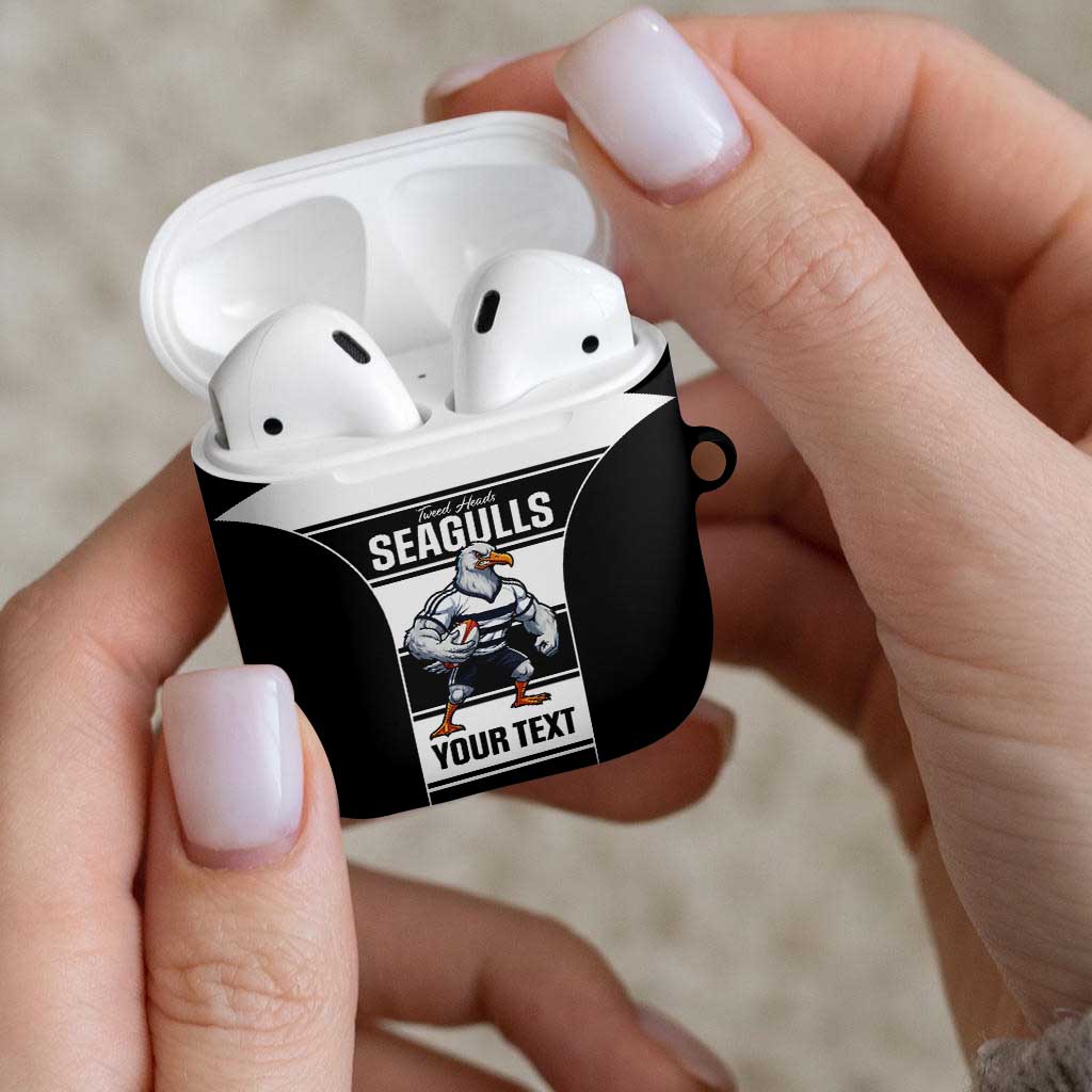 Tweed Heads Rugby Custom AirPods Case Go Seagulls Mascot Sporty Style - Aussie Hoodie