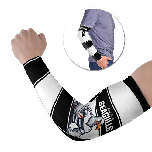 Tweed Heads Rugby Custom Arm Sleeves Go Seagulls Mascot Sporty Style - Aussie Hoodie