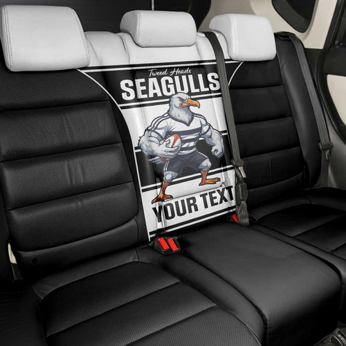 Tweed Heads Rugby Custom Back Car Seat Cover Go Seagulls Mascot Sporty Style - Aussie Hoodie