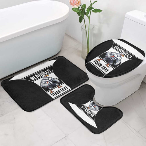 Tweed Heads Rugby Custom Bathroom Set Go Seagulls Mascot Sporty Style - Aussie Hoodie