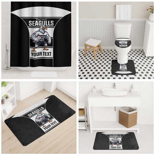 Tweed Heads Rugby Custom Bathroom Set Go Seagulls Mascot Sporty Style - Aussie Hoodie