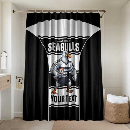 Tweed Heads Rugby Custom Bathroom Set Go Seagulls Mascot Sporty Style - Aussie Hoodie