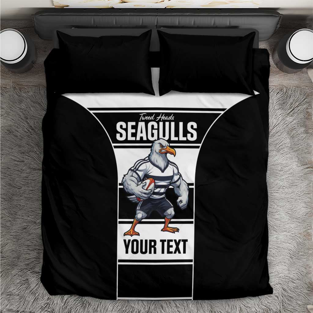 Tweed Heads Rugby Custom Bedding Set Go Seagulls Mascot Sporty Style - Aussie Hoodie