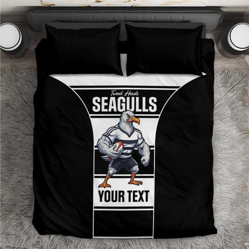 Tweed Heads Rugby Custom Bedding Set Go Seagulls Mascot Sporty Style - Aussie Hoodie