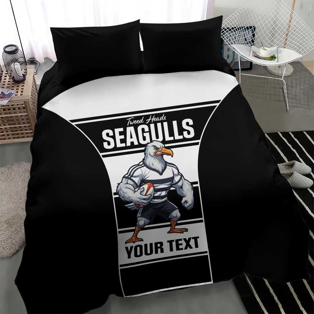Tweed Heads Rugby Custom Bedding Set Go Seagulls Mascot Sporty Style - Aussie Hoodie