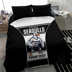 Tweed Heads Rugby Custom Bedding Set Go Seagulls Mascot Sporty Style - Aussie Hoodie