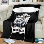 Tweed Heads Rugby Custom Blanket Go Seagulls Mascot Sporty Style - Aussie Hoodie