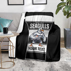 Tweed Heads Rugby Custom Blanket Go Seagulls Mascot Sporty Style - Aussie Hoodie
