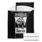 Tweed Heads Rugby Custom Blanket Go Seagulls Mascot Sporty Style - Aussie Hoodie