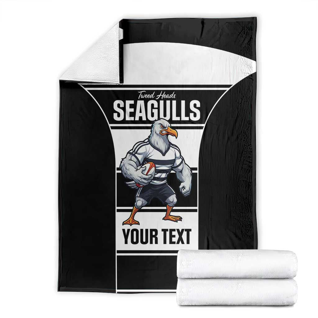 Tweed Heads Rugby Custom Blanket Go Seagulls Mascot Sporty Style - Aussie Hoodie