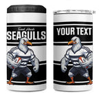 Tweed Heads Rugby Custom 4 in 1 Can Cooler Tumbler Go Seagulls Mascot Sporty Style - Aussie Hoodie