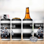 Tweed Heads Rugby Custom 4 in 1 Can Cooler Tumbler Go Seagulls Mascot Sporty Style - Aussie Hoodie