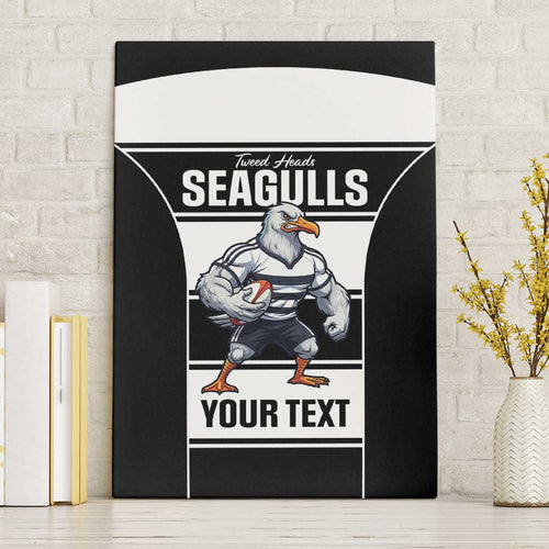 Tweed Heads Rugby Custom Canvas Wall Art Go Seagulls Mascot Sporty Style - Aussie Hoodie