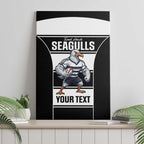Tweed Heads Rugby Custom Canvas Wall Art Go Seagulls Mascot Sporty Style - Aussie Hoodie