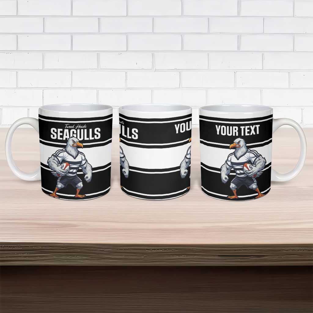 Tweed Heads Rugby Custom Ceramic Mug Go Seagulls Mascot Sporty Style - Aussie Hoodie