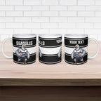 Tweed Heads Rugby Custom Ceramic Mug Go Seagulls Mascot Sporty Style - Aussie Hoodie