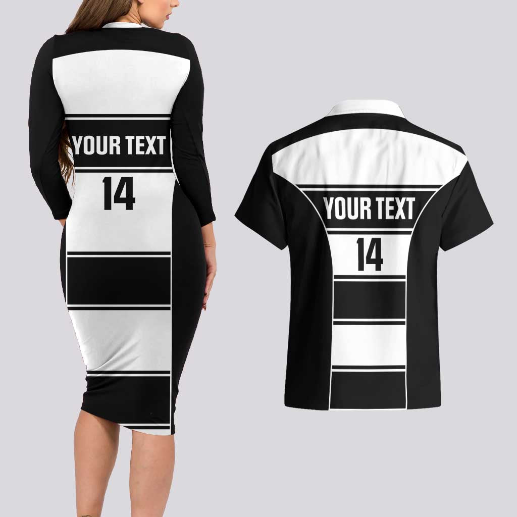 Tweed Heads Rugby Custom Couples Matching Long Sleeve Bodycon Dress and Hawaiian Shirt Go Seagulls Mascot Sporty Style - Aussie Hoodie