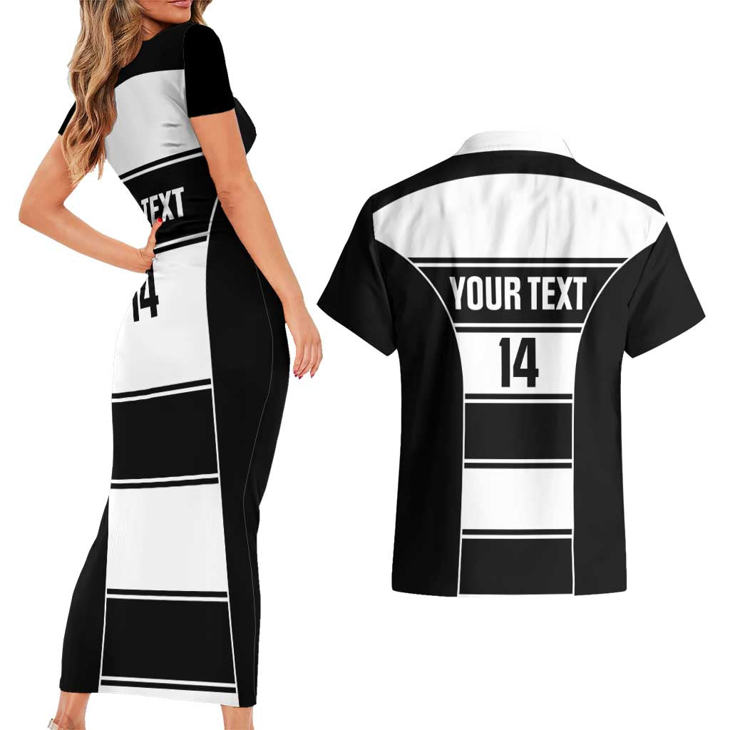 Tweed Heads Rugby Custom Couples Matching Short Sleeve Bodycon Dress and Hawaiian Shirt Go Seagulls Mascot Sporty Style - Aussie Hoodie