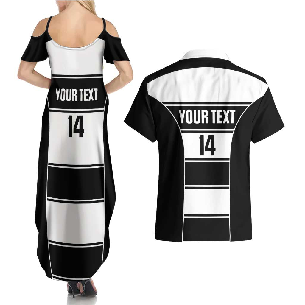 Tweed Heads Rugby Custom Couples Matching Summer Maxi Dress and Hawaiian Shirt Go Seagulls Mascot Sporty Style - Aussie Hoodie