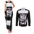 Tweed Heads Rugby Custom Couples Matching Tank Maxi Dress and Long Sleeve Button Shirt Go Seagulls Mascot Sporty Style - Aussie Hoodie