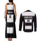 Tweed Heads Rugby Custom Couples Matching Tank Maxi Dress and Long Sleeve Button Shirt Go Seagulls Mascot Sporty Style - Aussie Hoodie